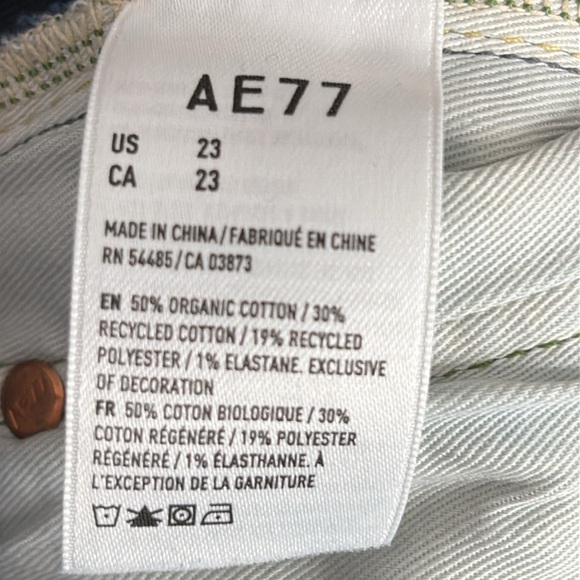 AE77 New York The Boot Premium Jeans Dark Wash - Size 23 - Picture 7 of 8